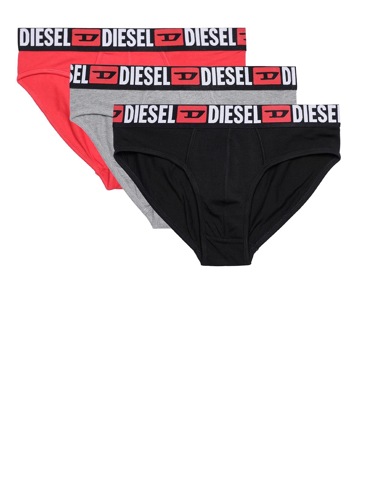 Set mutande grigie/rosse/nere