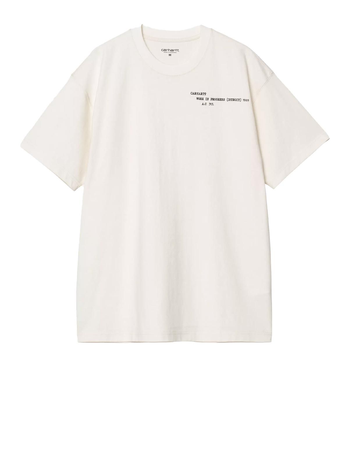T-shirt S/S Punched bianca