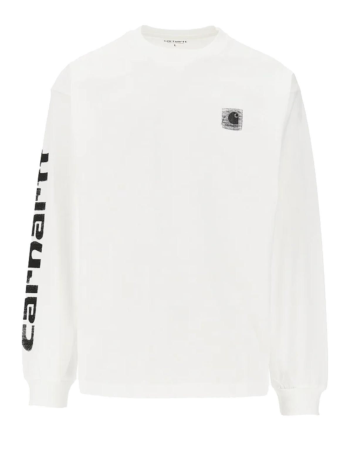 L/S Archive Script White T-shirt