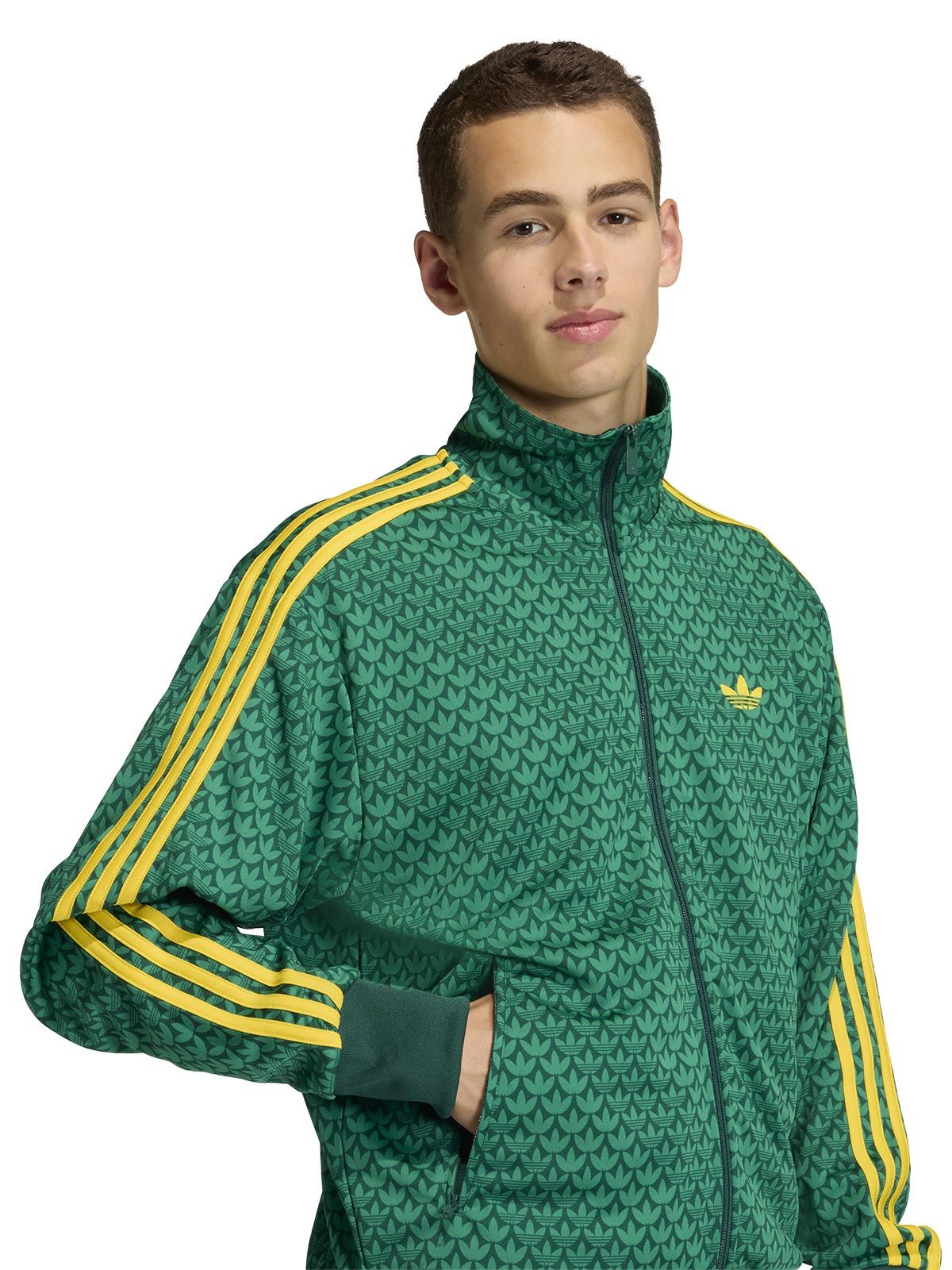 Sweatshirt Monogram Relaxed Firebird green ADIDAS ORIGINALS