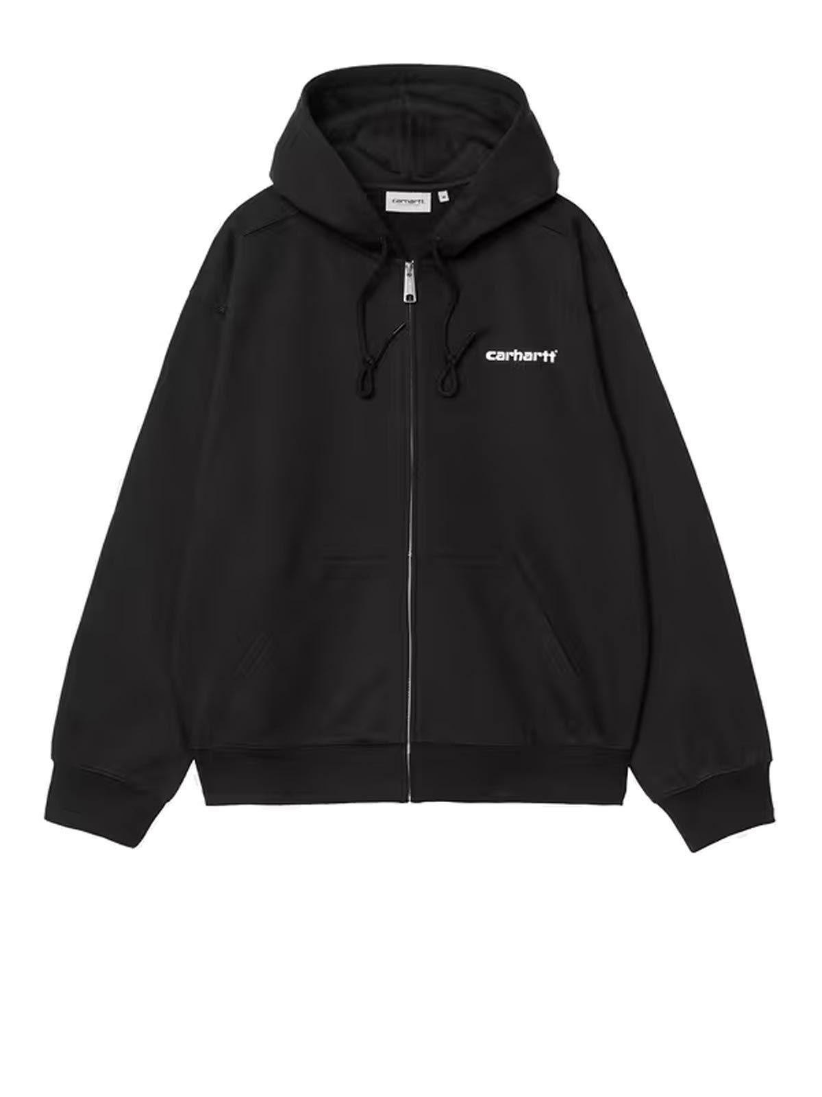 hooded archive lines jacket