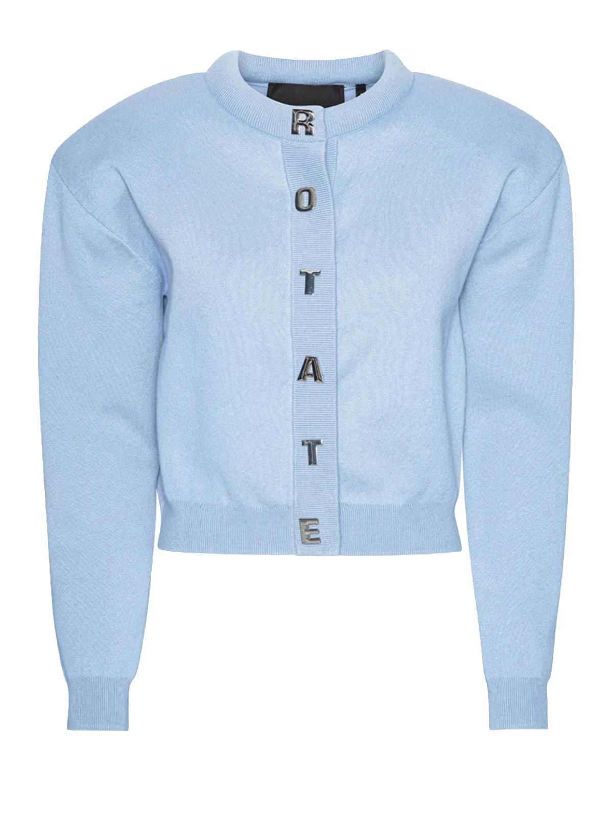 Cardigan firm knit celeste