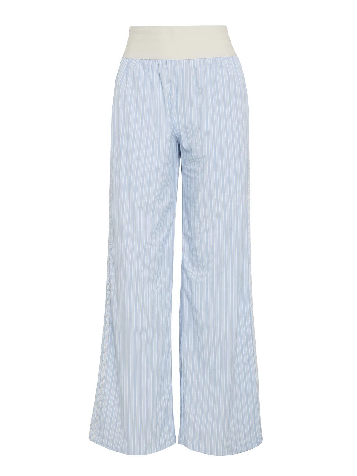 Striped pants sky blue