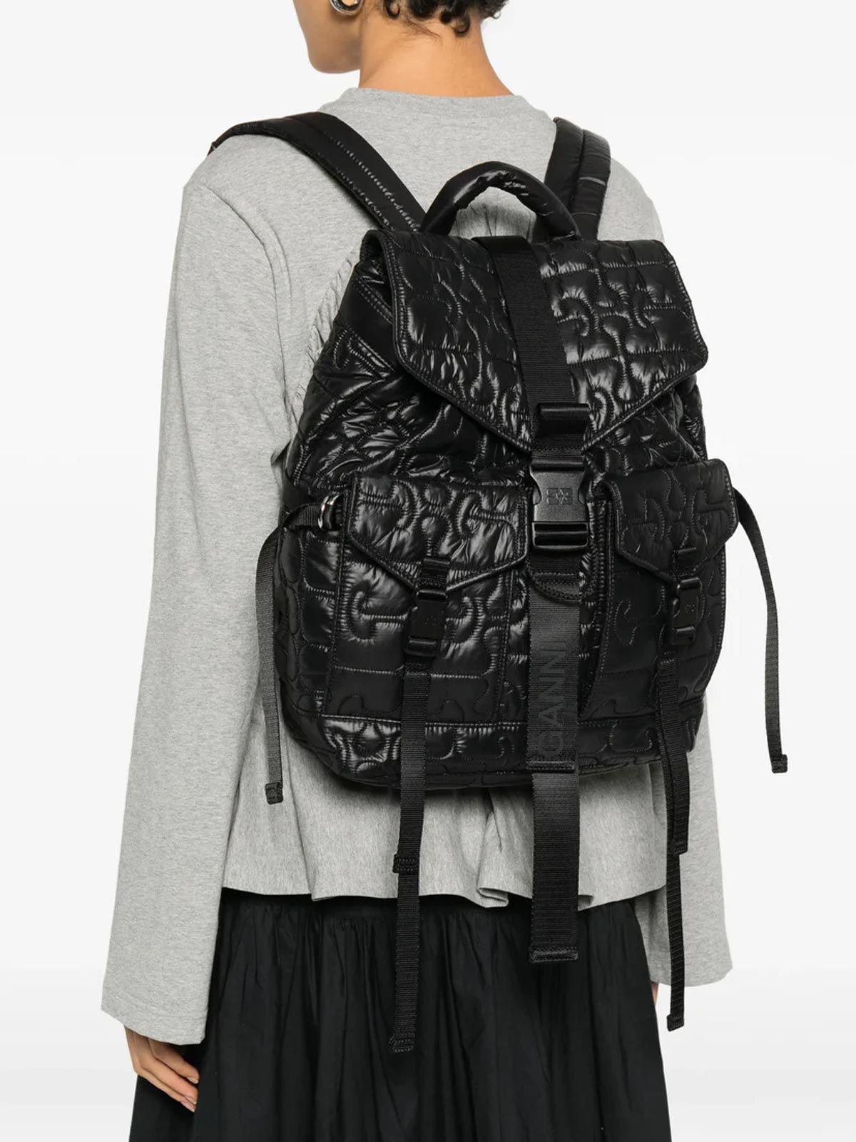 Re-Tech Quilted Backpack GANNI