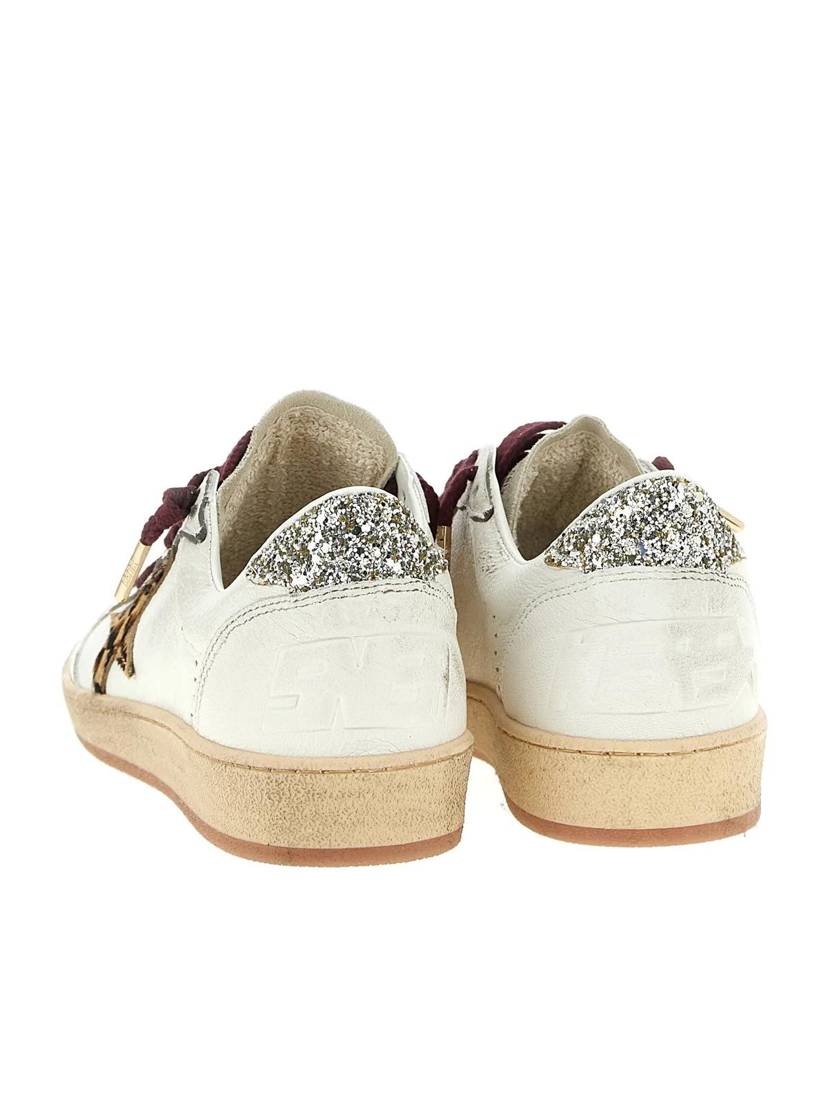 Ballstar with leopard star GOLDEN GOOSE