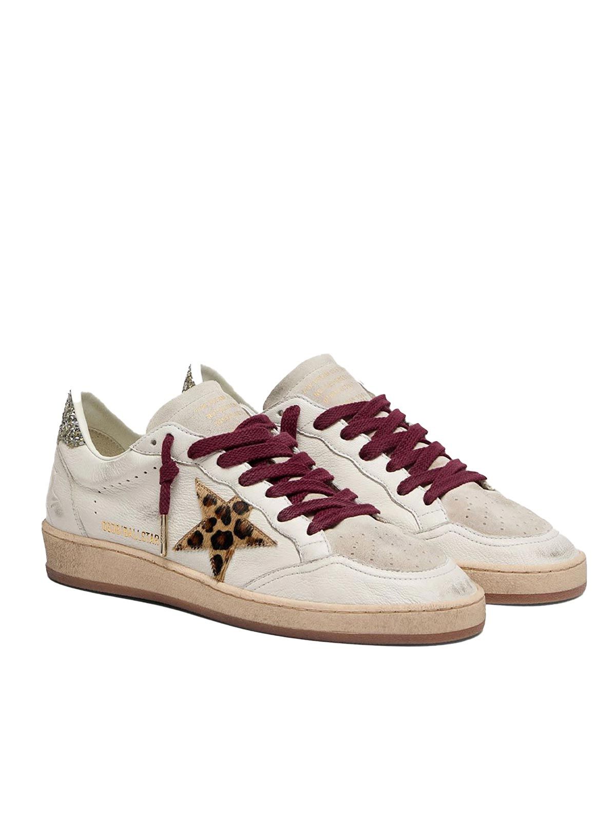 Ballstar with leopard star GOLDEN GOOSE