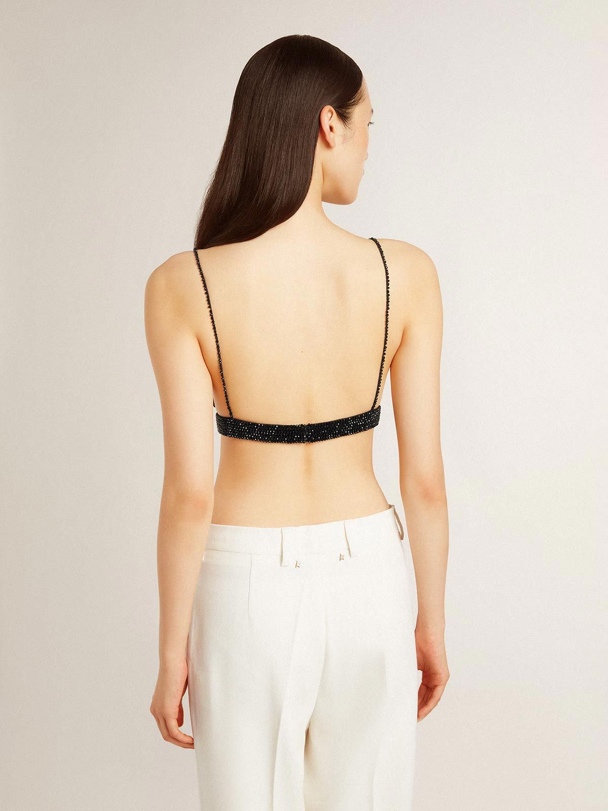 Crochet top black GOLDEN GOOSE