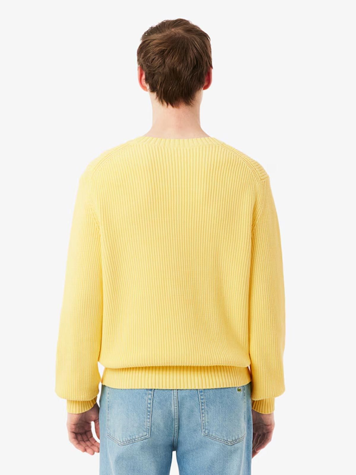 Maglione giallo LACOSTE