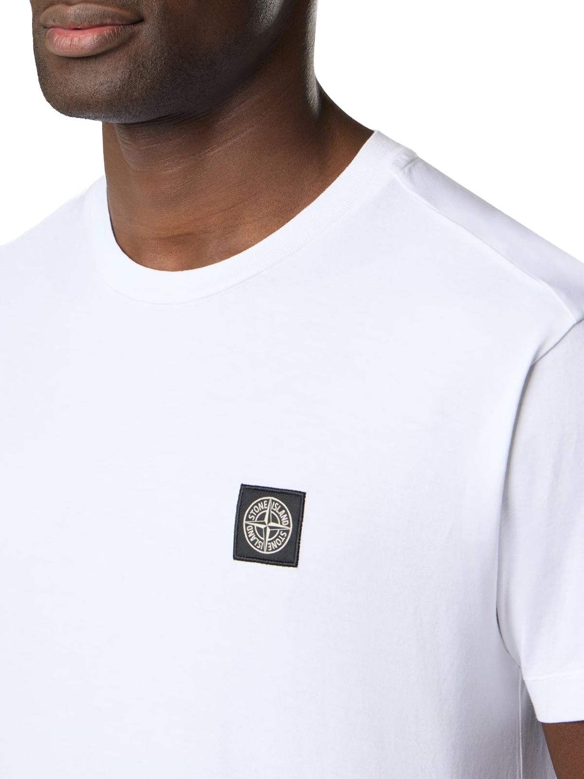 T-shirt white STONE ISLAND