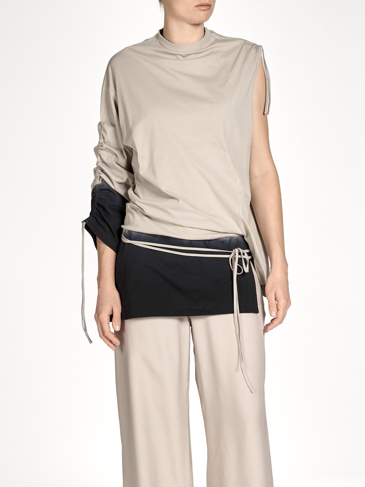 Maglia drappeggiata beige Y-3