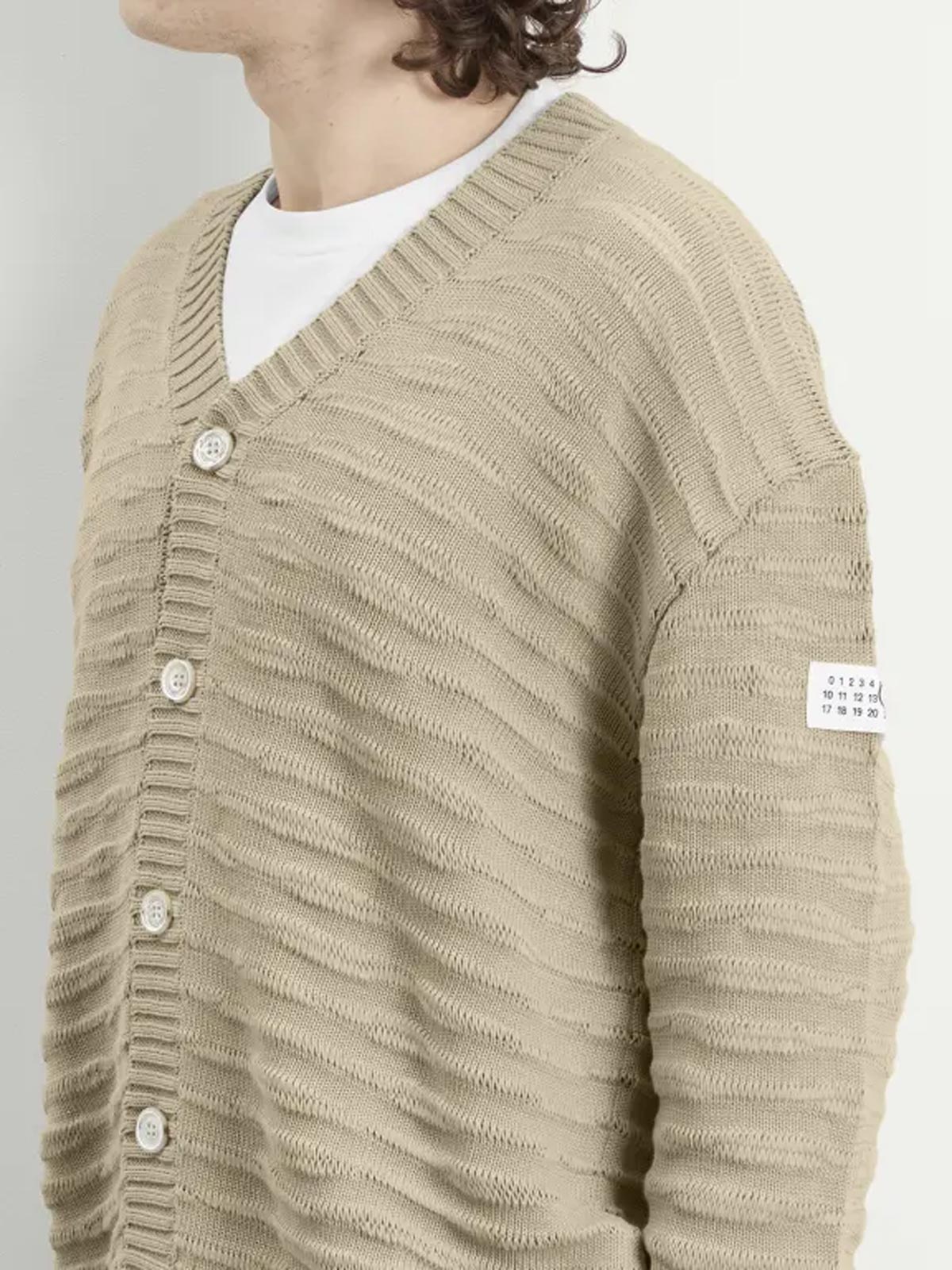 Cardigan beige MM6 MAISON MARGIELA