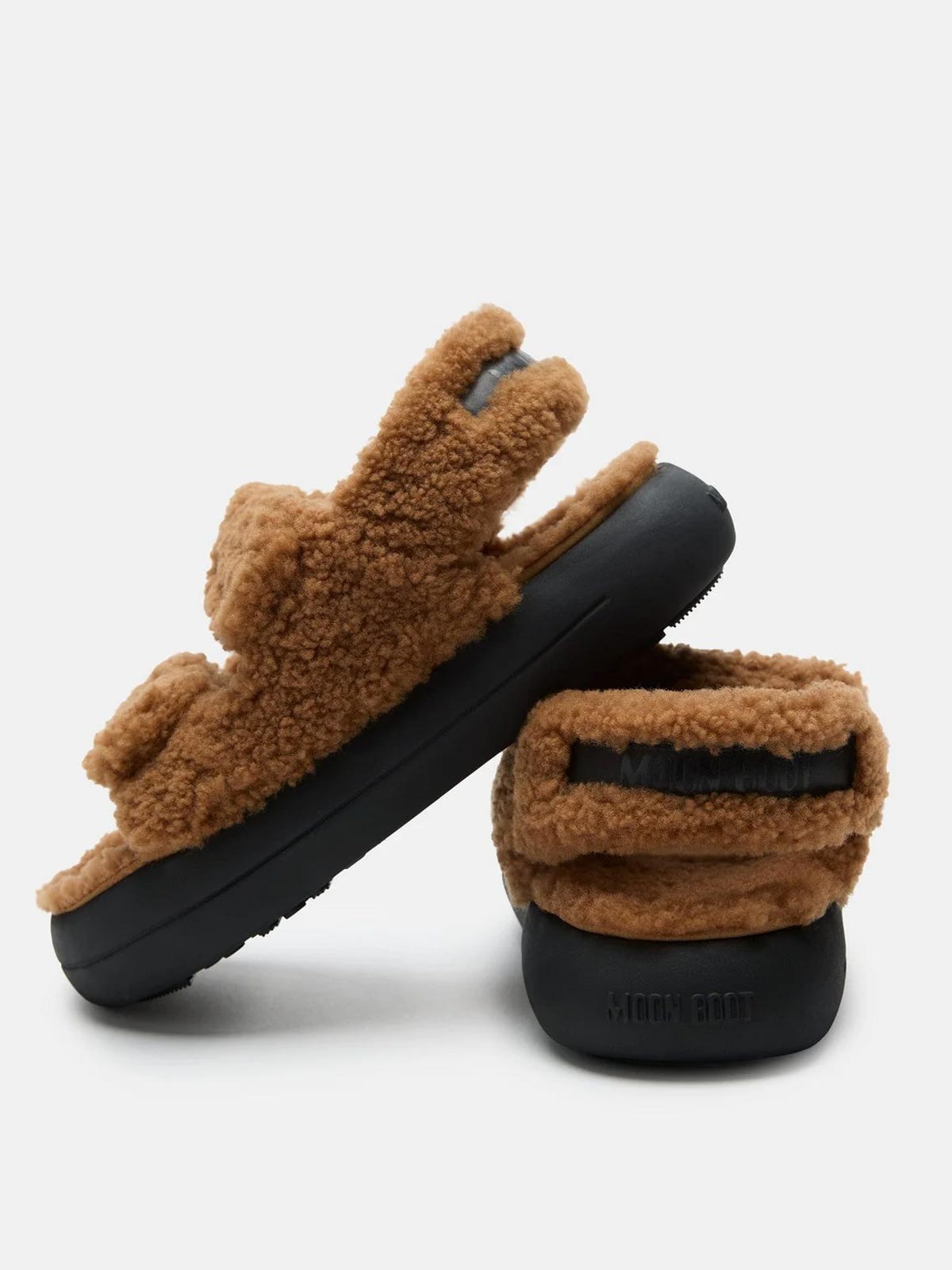 Sandalo shearling cognac MOON BOOT
