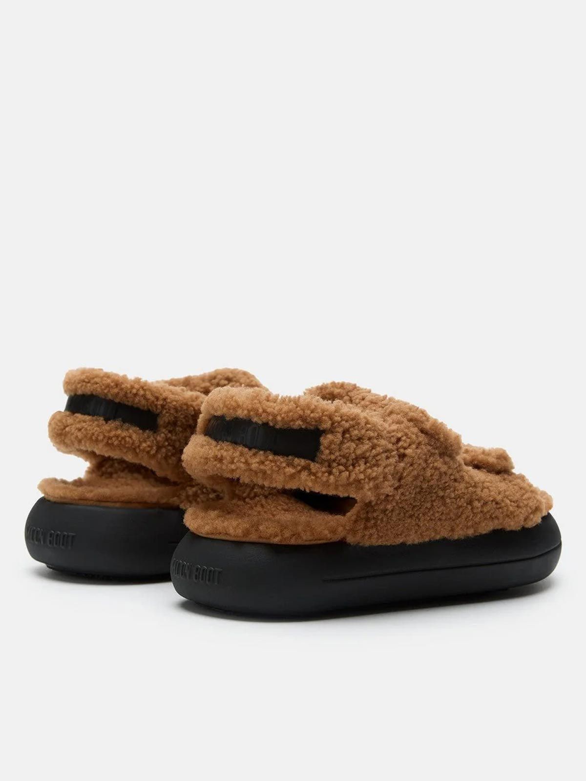 Sandalo shearling cognac MOON BOOT