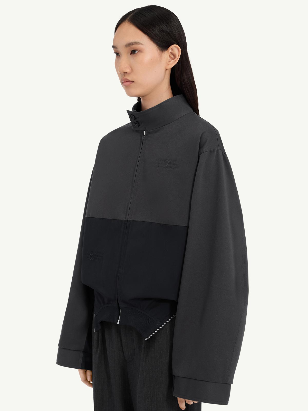 Giubbotto Kaban nero/grigio scuro MM6 MAISON MARGIELA