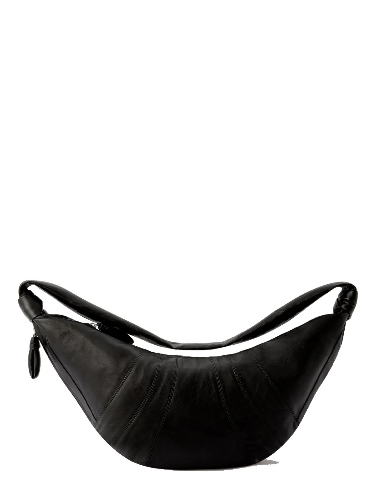 Large croissant bag black