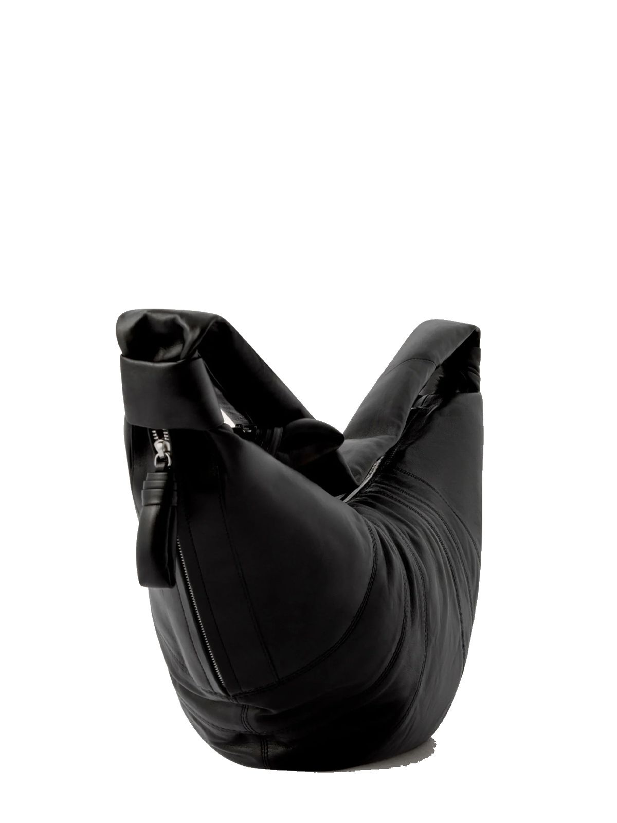 Borsa croissant grande nera LEMAIRE