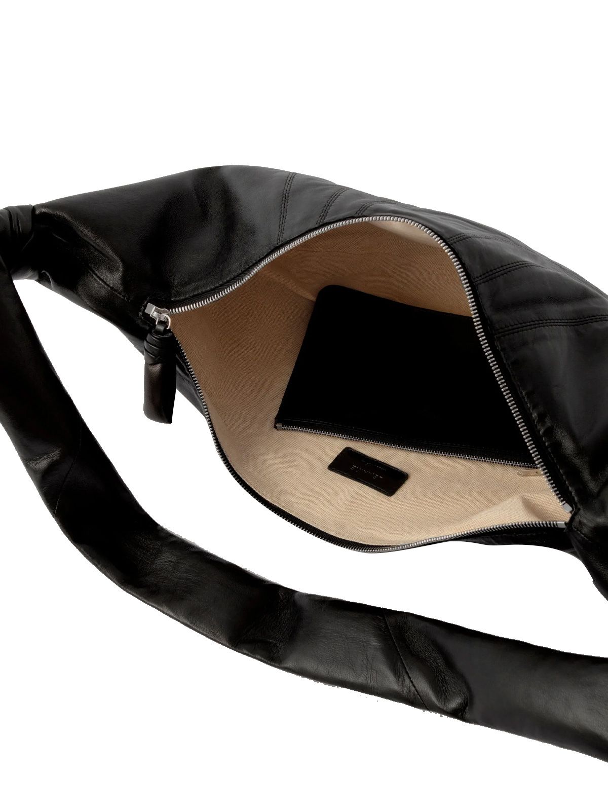 Borsa croissant grande nera LEMAIRE