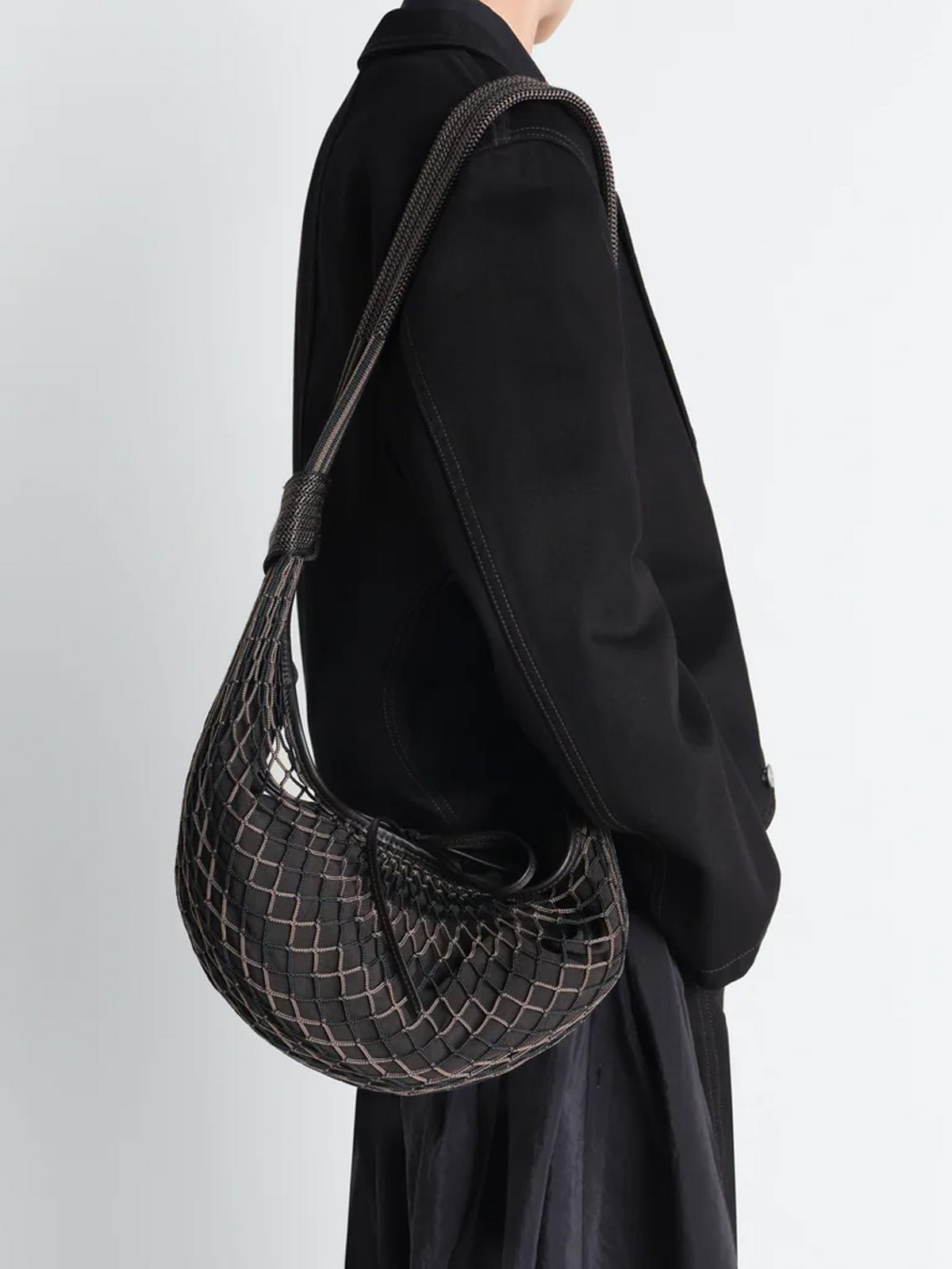 croissant filt bag marrone LEMAIRE