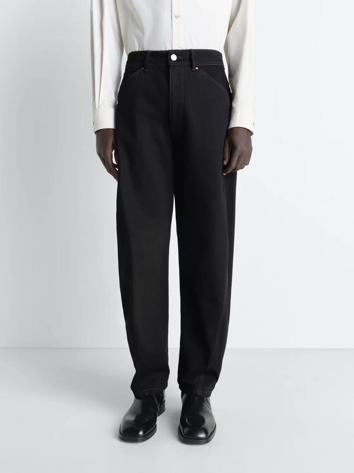 twisted workwear pants nero LEMAIRE