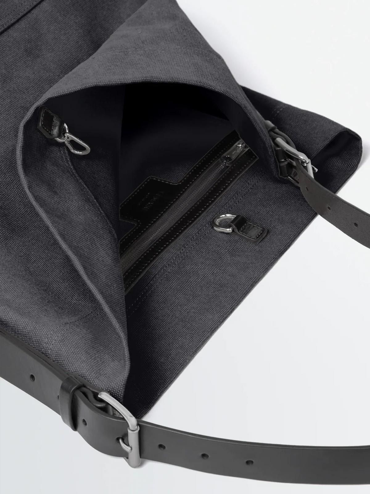 belted tote bag nero LEMAIRE