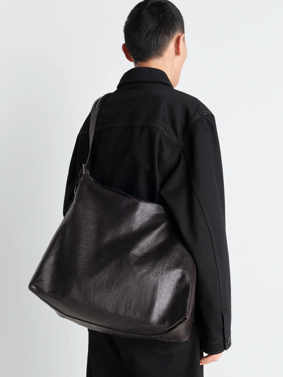 belted hobo bag marrone LEMAIRE