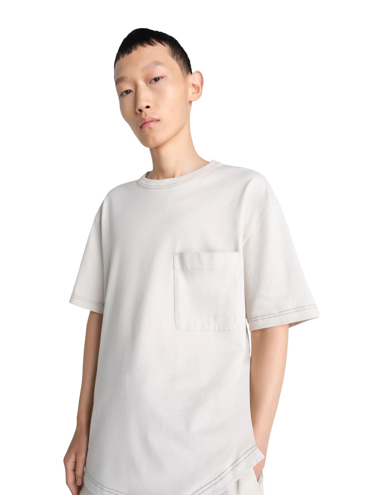 T-shirt Boxy bianca LEMAIRE