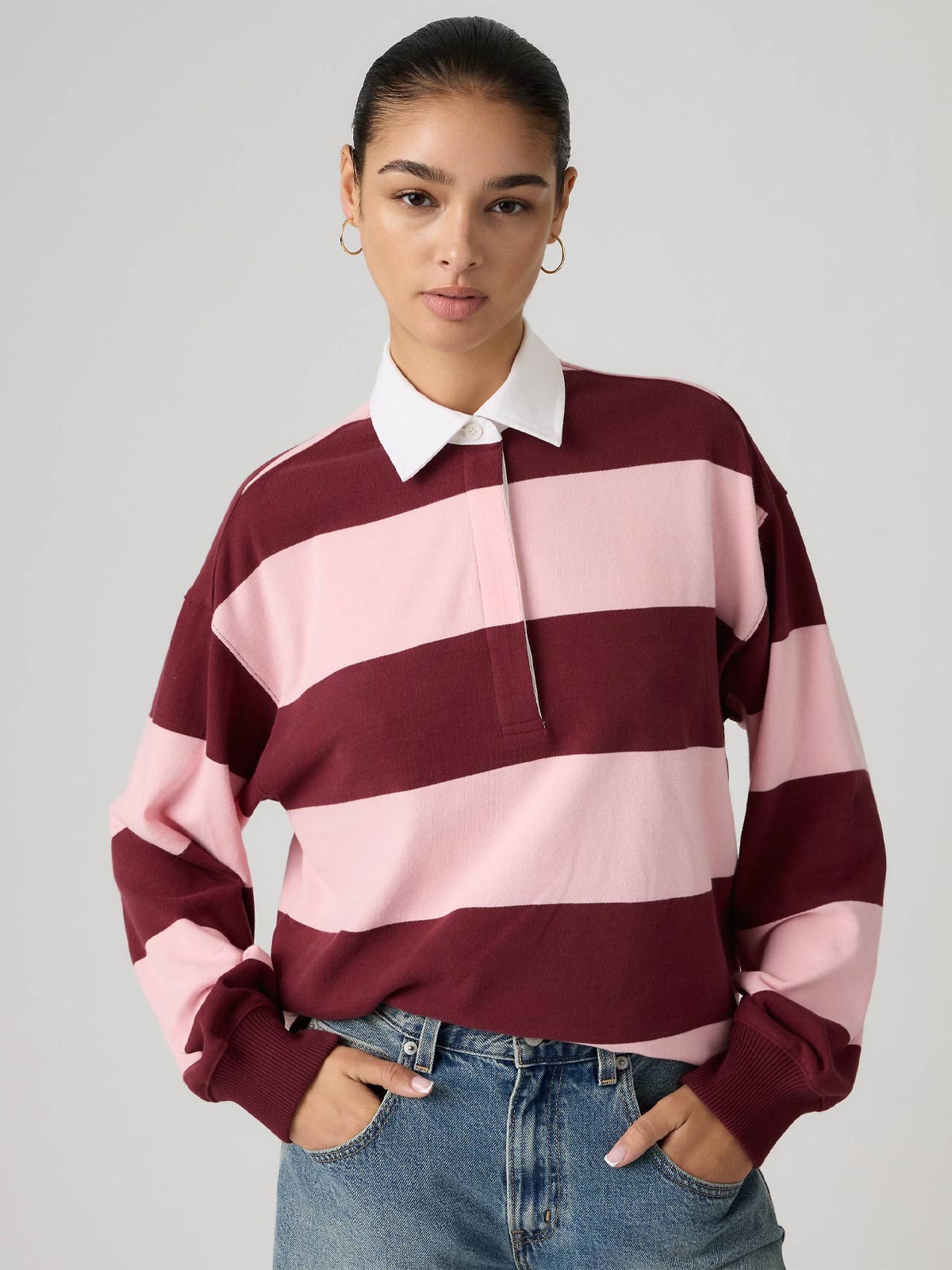 Maglia Reenie Rugby rossa/rosa LEVI'S