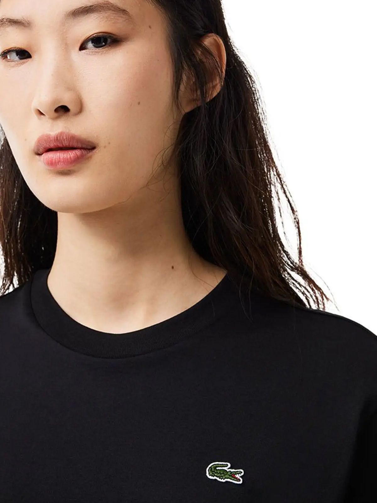 T-shirt nera LACOSTE