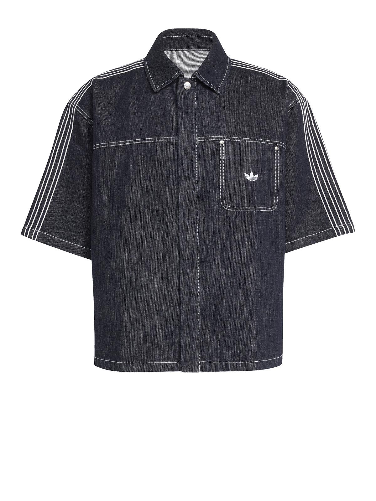 Camicia denim blu notte