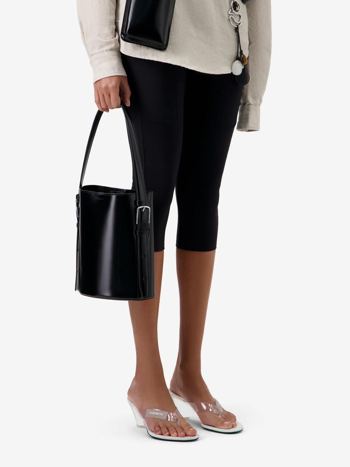 Borsa a secchiello nera COPERNI