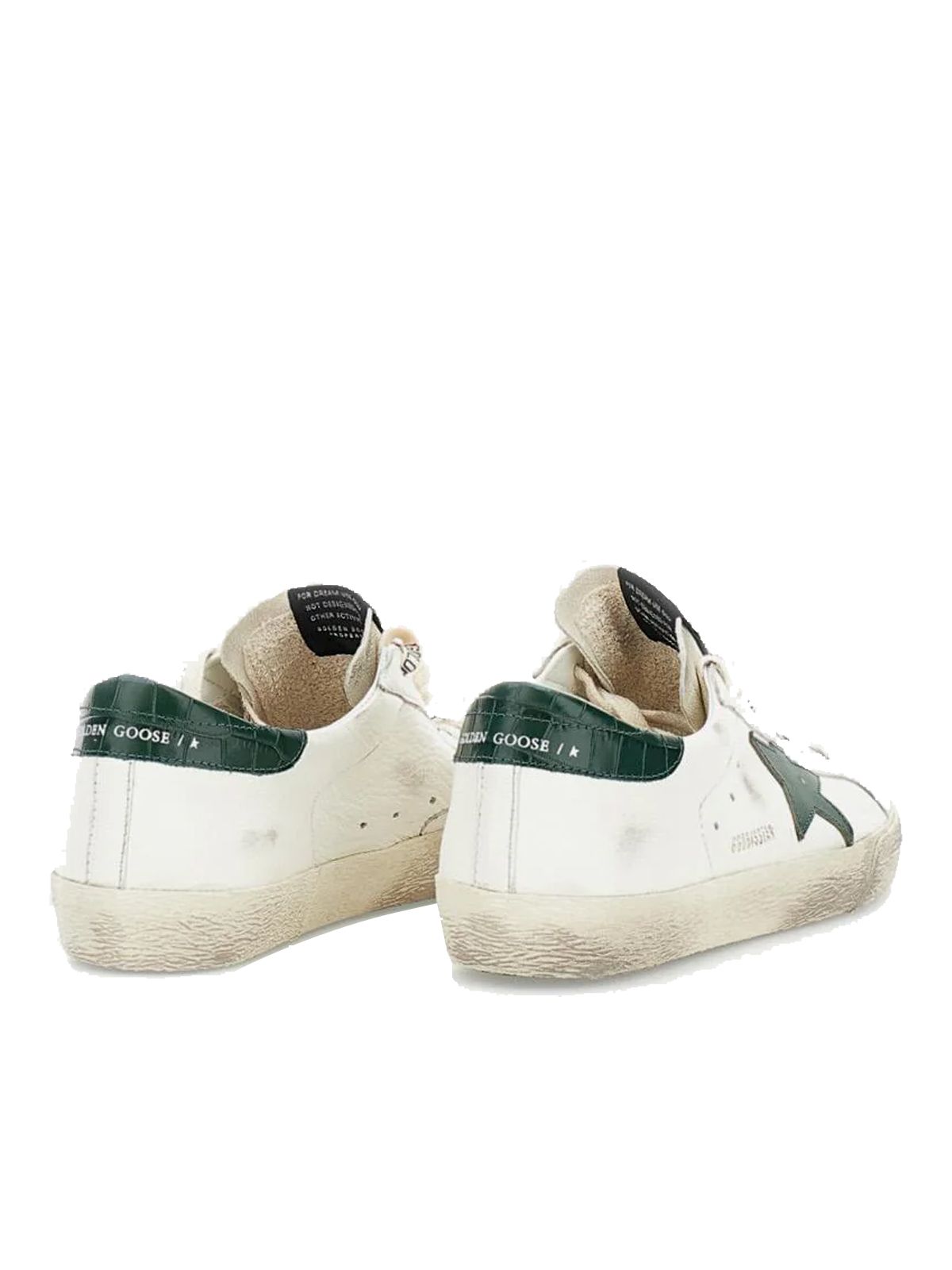super star nappa white/green GOLDEN GOOSE