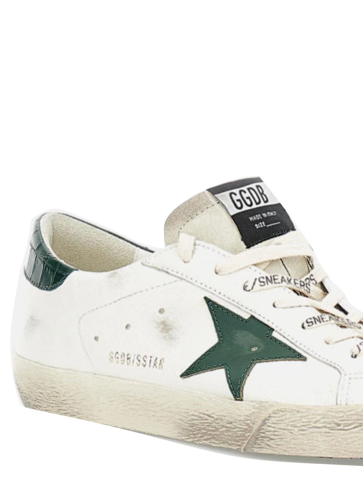 super star nappa white/green GOLDEN GOOSE