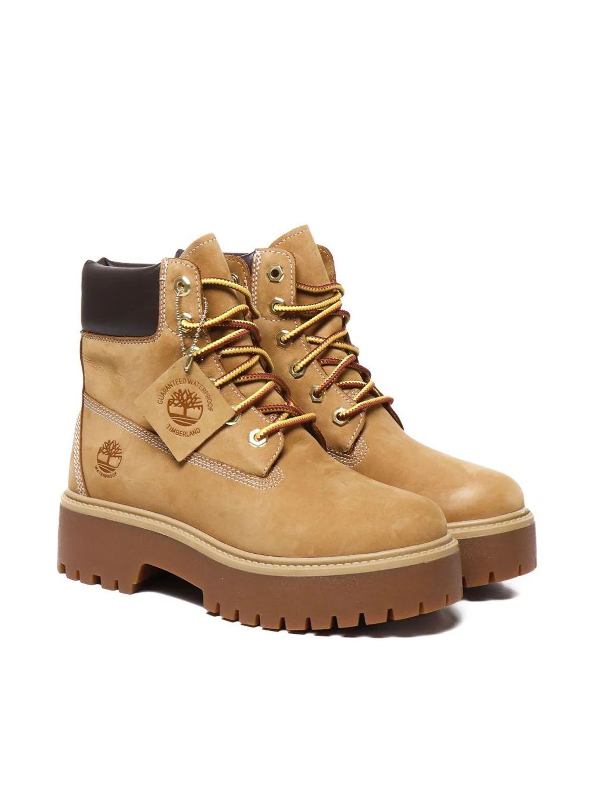 lace up boot beige TIMBERLAND