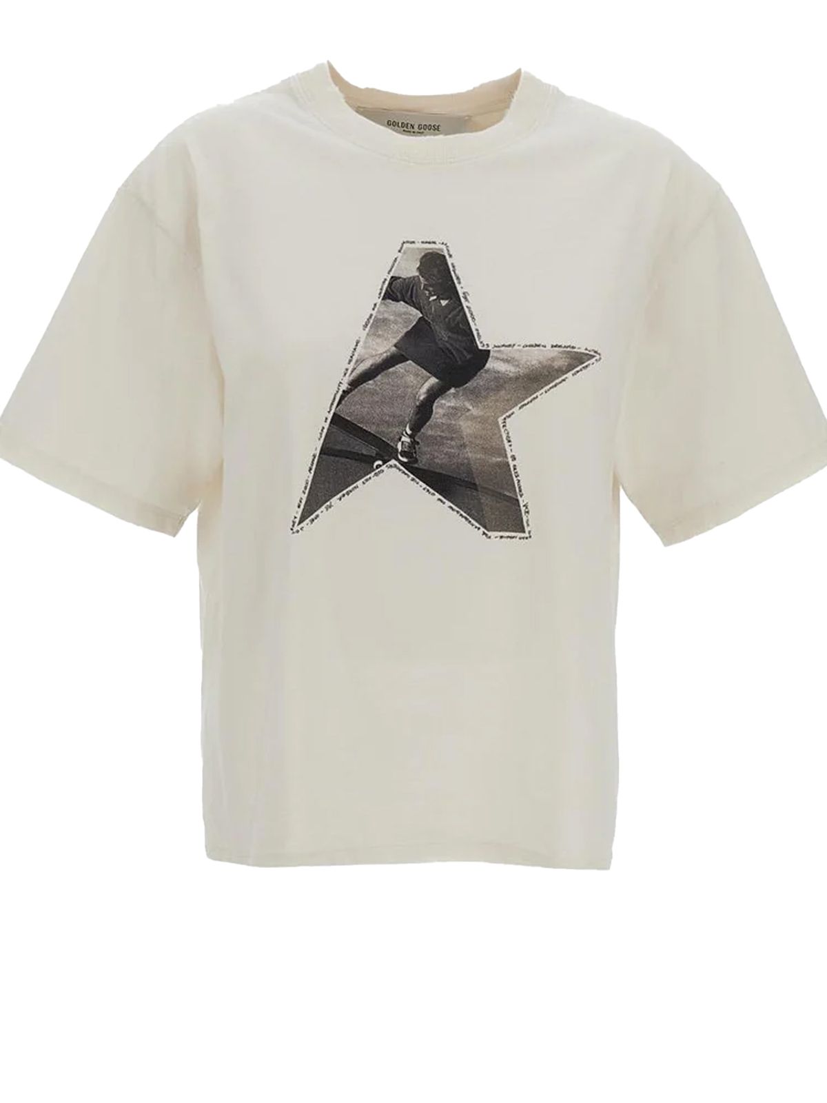 journey boxy t-shirt white