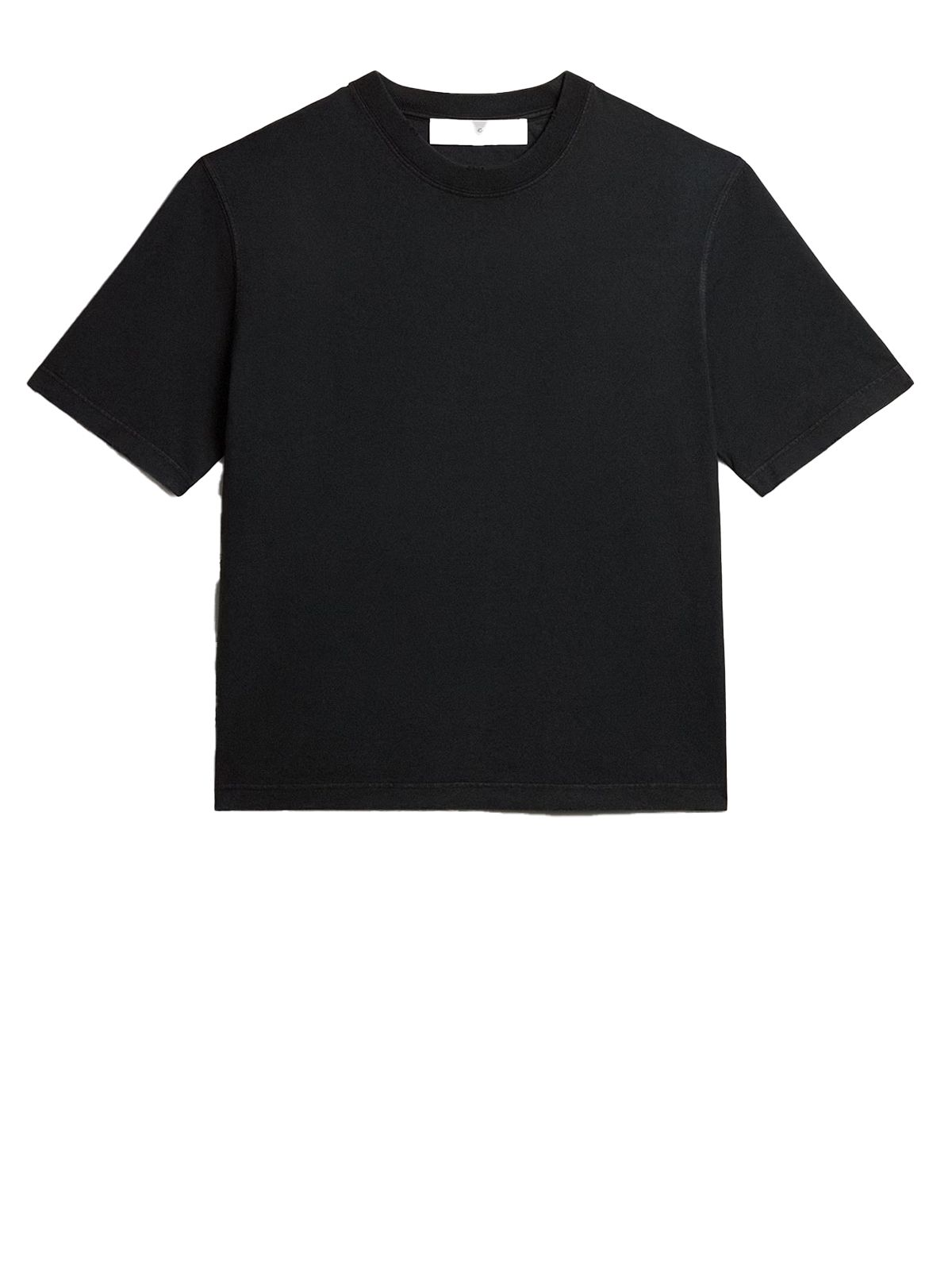 relaxed fit t-shirt logo patch nera