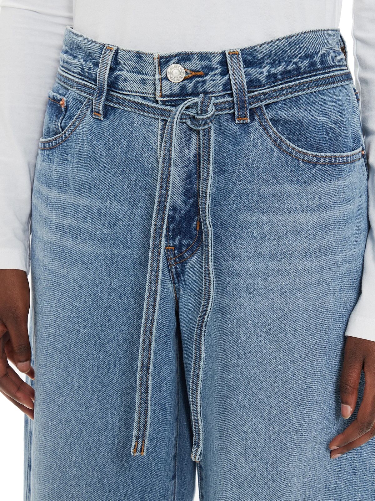 XL straight good grades tencel blue jeans LEVI'S