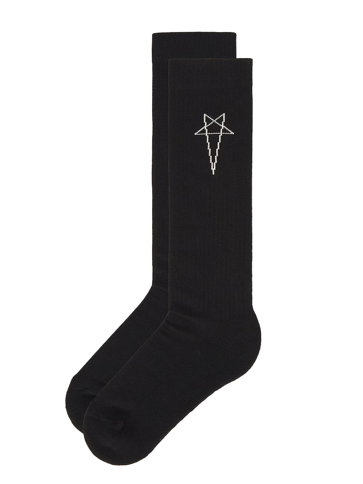 pentagram knee high socks bianco