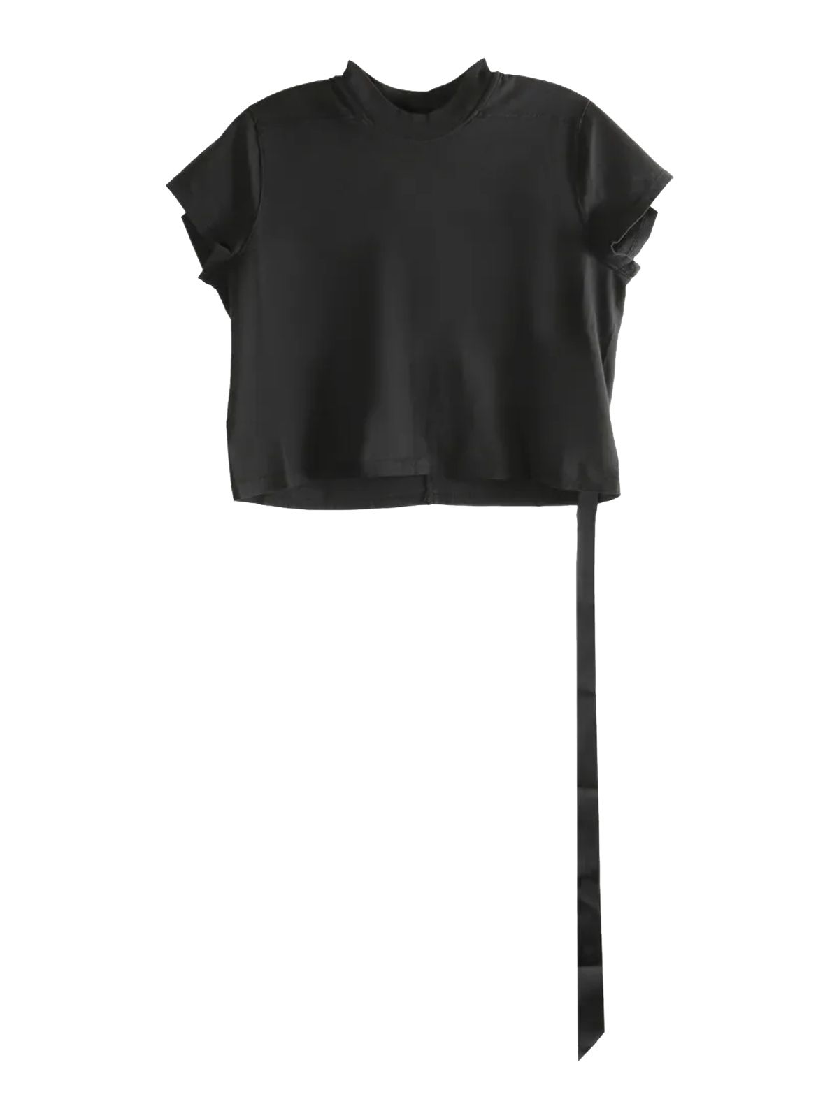 cropped small level tee nero