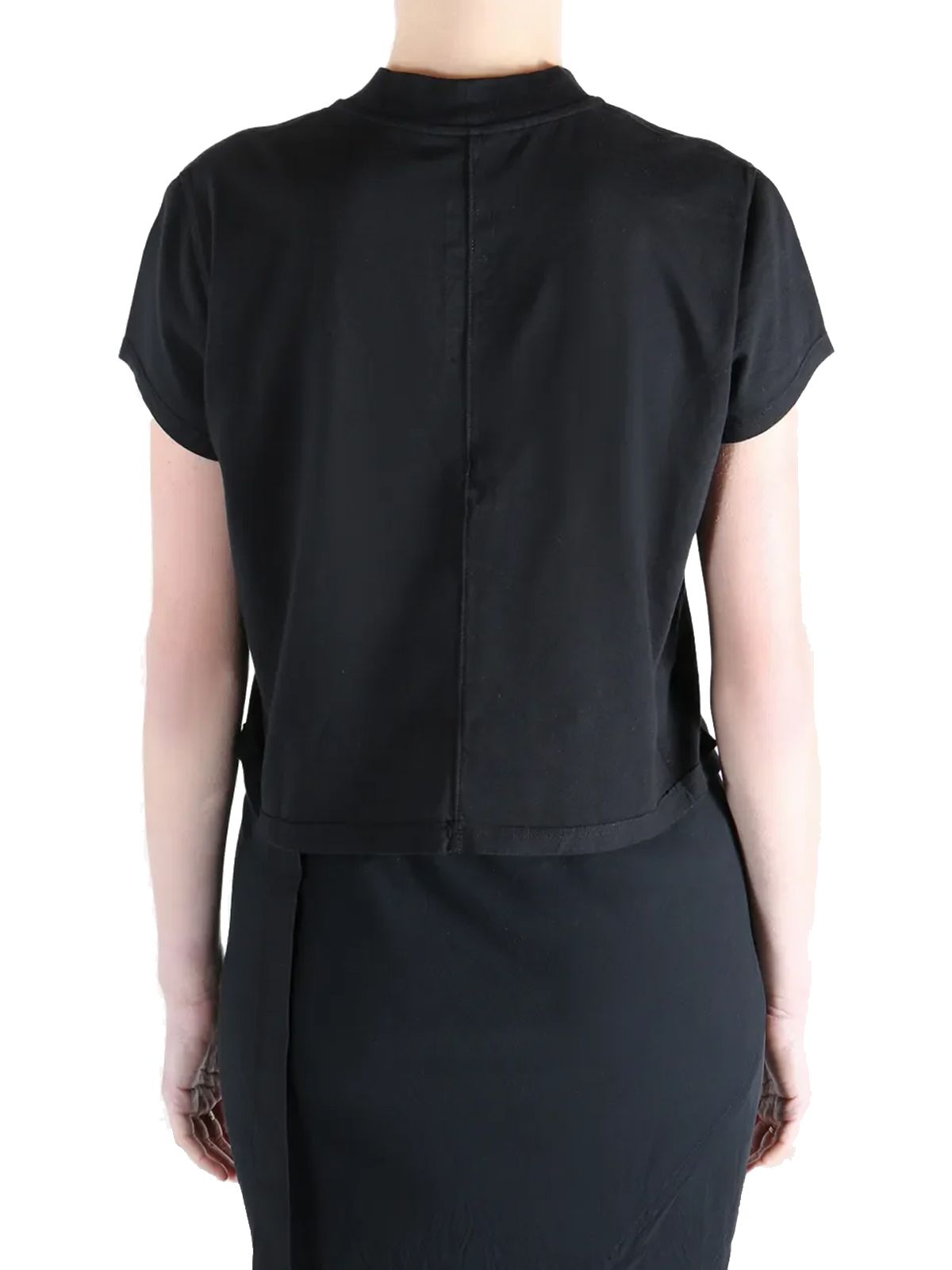 cropped small level tee nero DRKSHDW