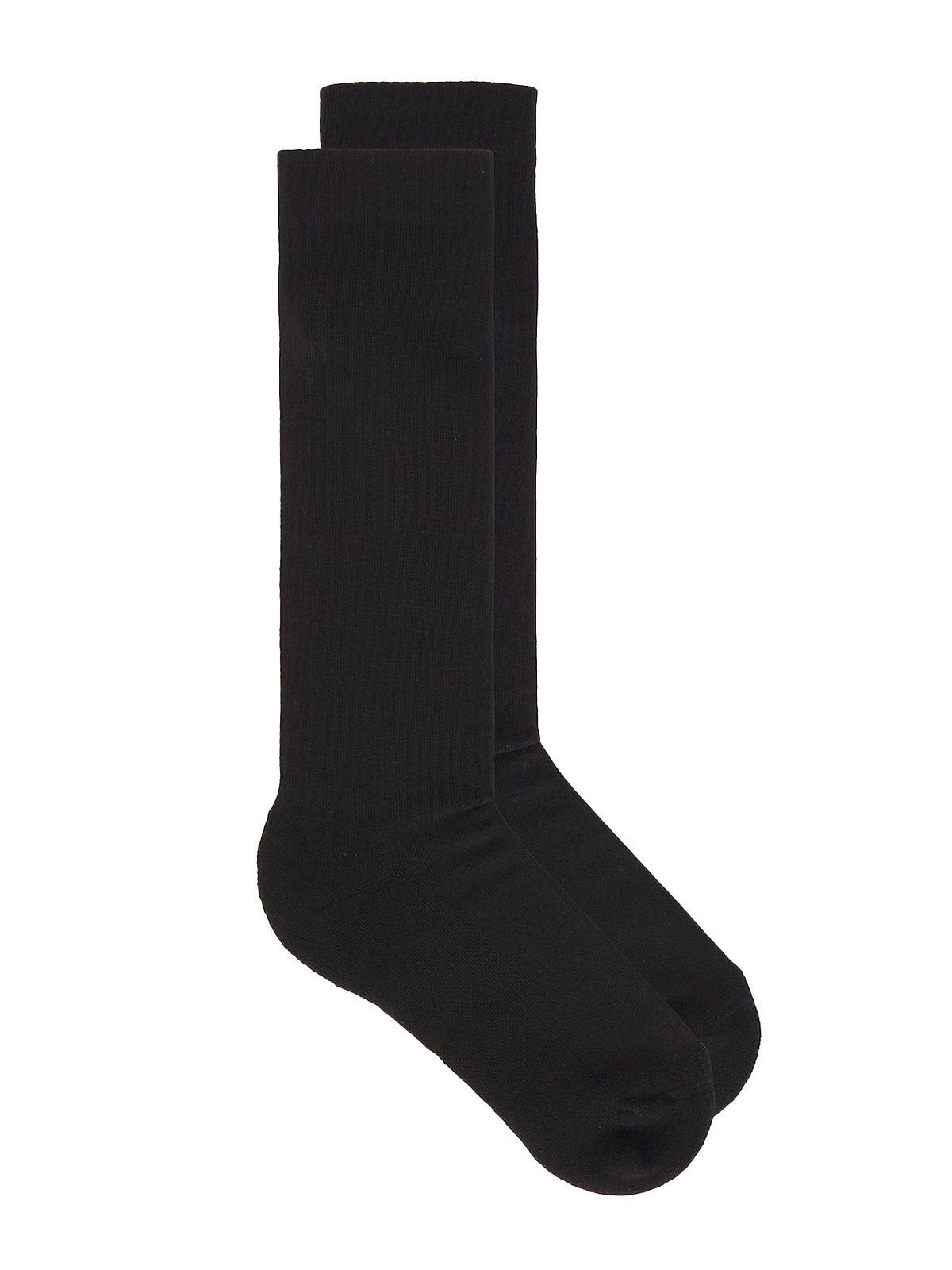 pentagram knee high socks black