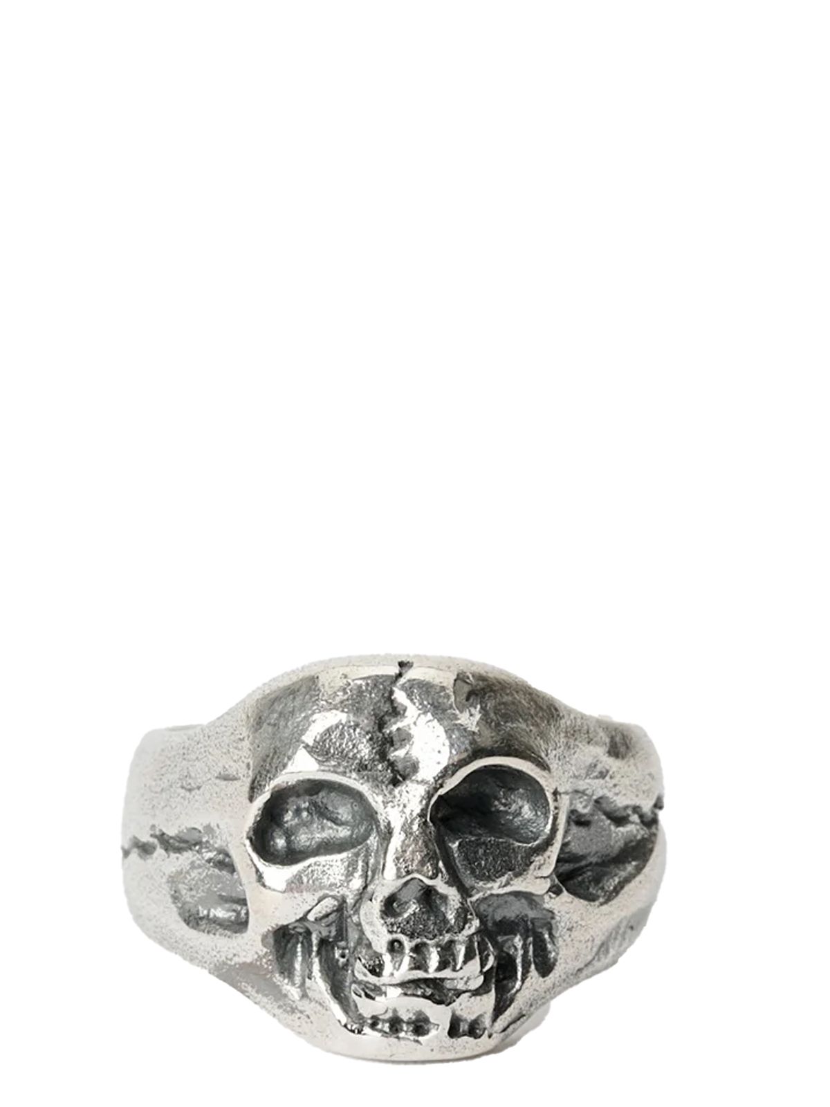 cranium ring argento