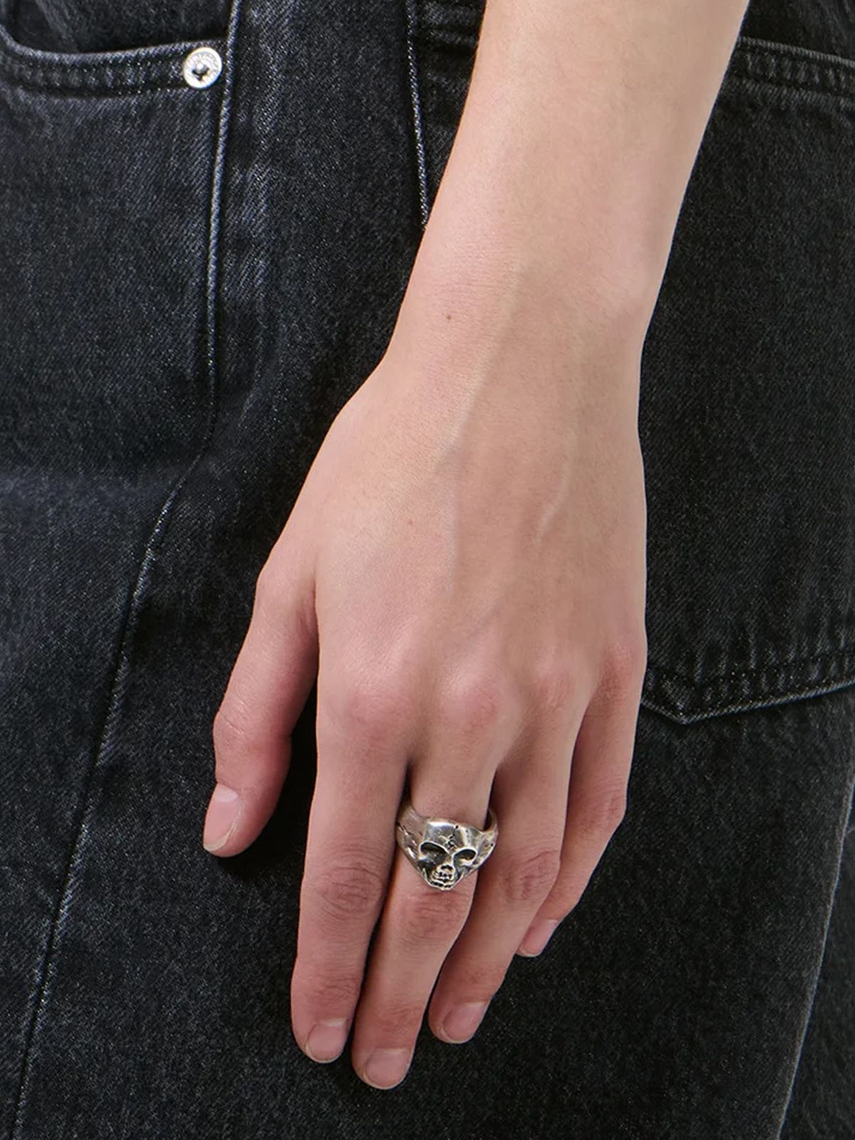 cranium ring argento OUR LEGACY