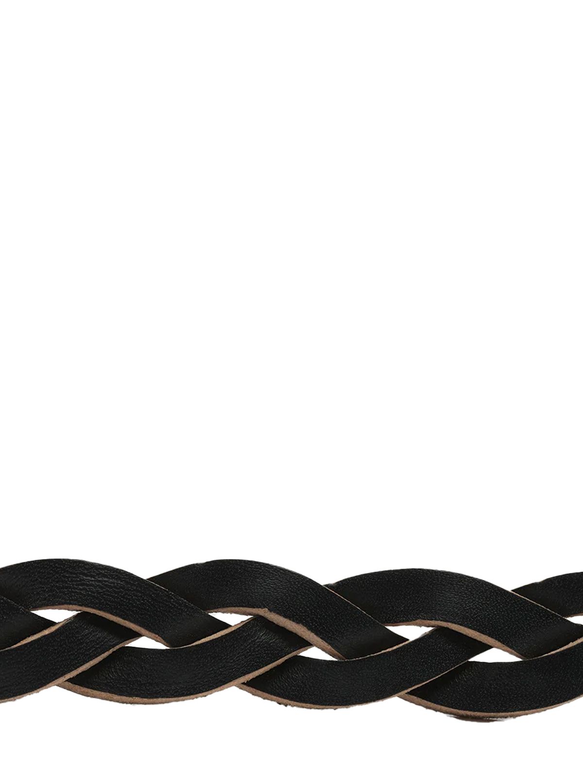 2 cm braided belt black OUR LEGACY