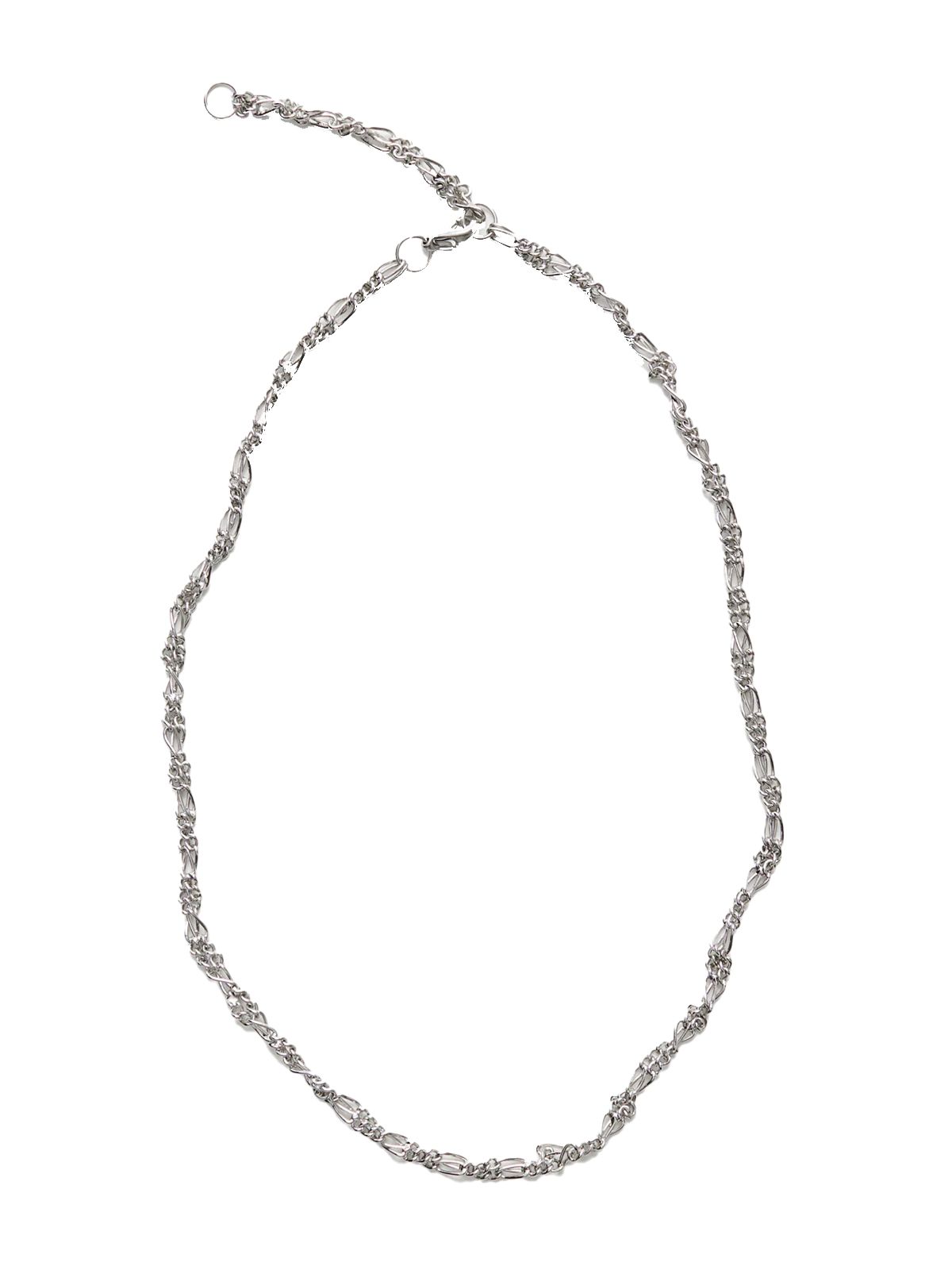 barbwire necklace silver
