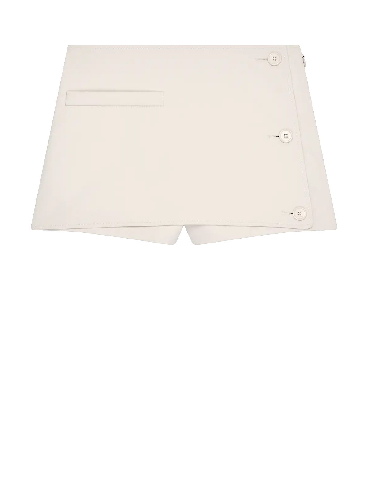 oblique mini gonna bianca