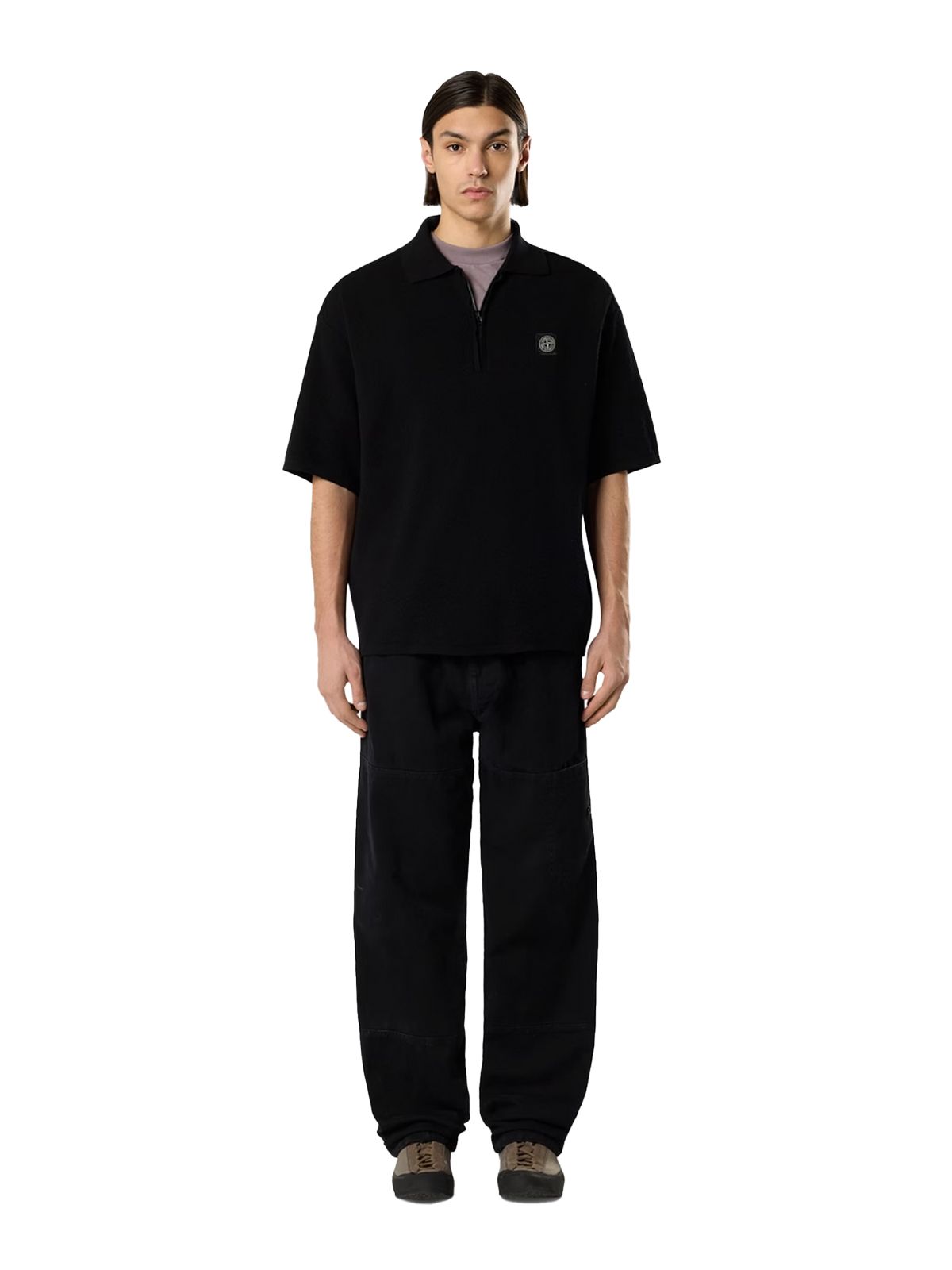 ss polo black STONE ISLAND