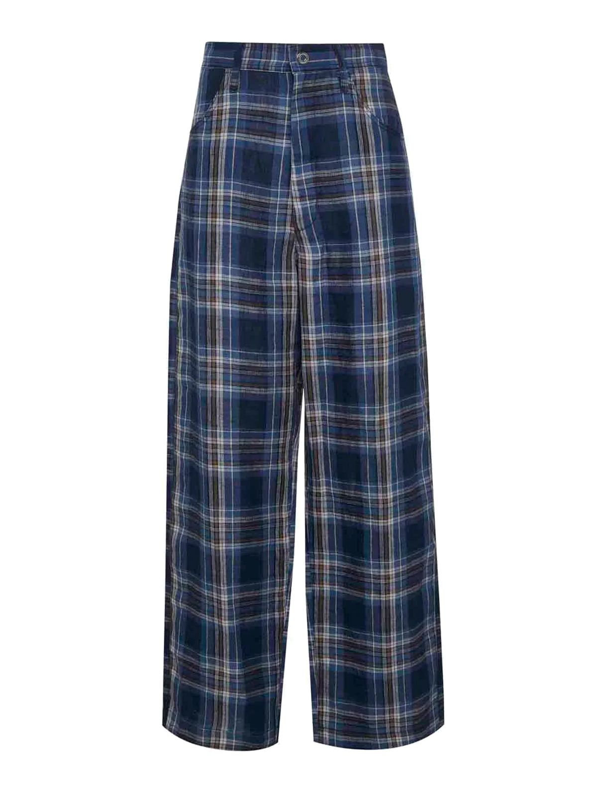 Blue courtney check pants