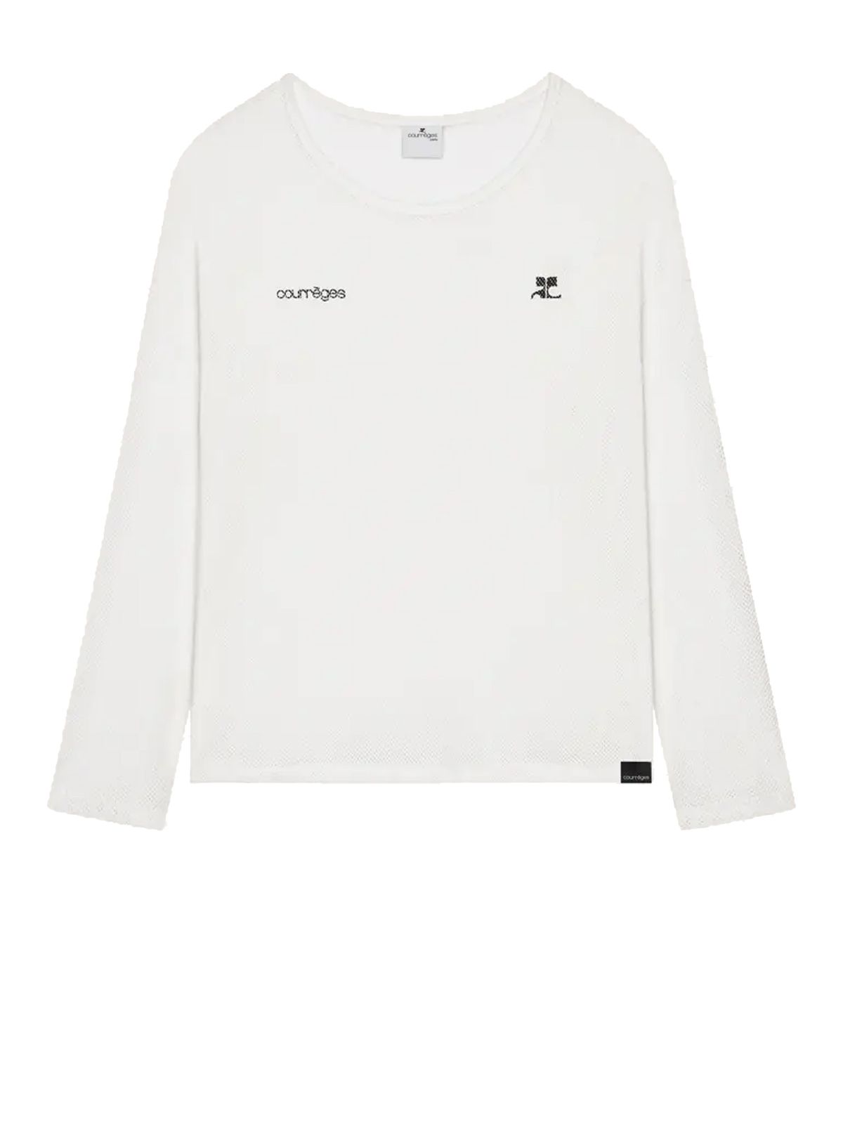 top printed mesh white