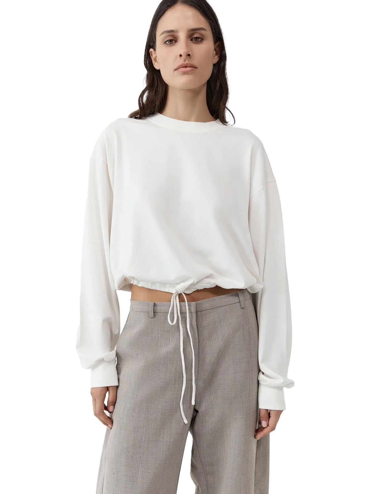 long sleeve top cream ST. AGNI