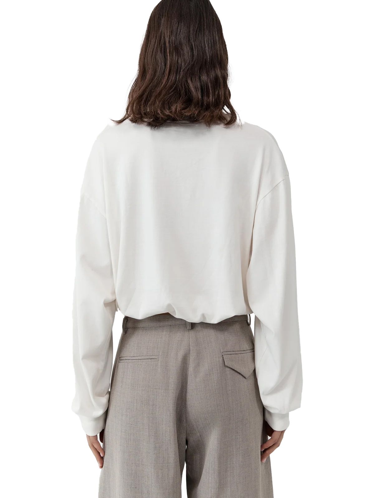 long sleeve top cream ST. AGNI